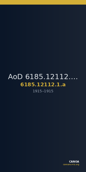 AoD 6185.12112.1.a — CANOA
