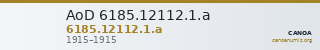 AoD 6185.12112.1.a — CANOA