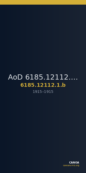 AoD 6185.12112.1.b — CANOA
