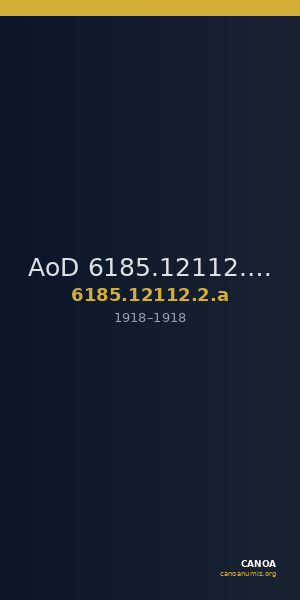 AoD 6185.12112.2.a — CANOA