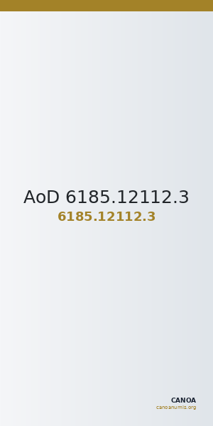 AoD 6185.12112.3 — CANOA