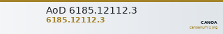 AoD 6185.12112.3 — CANOA