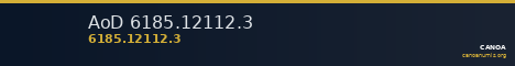 AoD 6185.12112.3 — CANOA