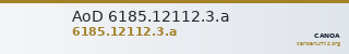AoD 6185.12112.3.a — CANOA