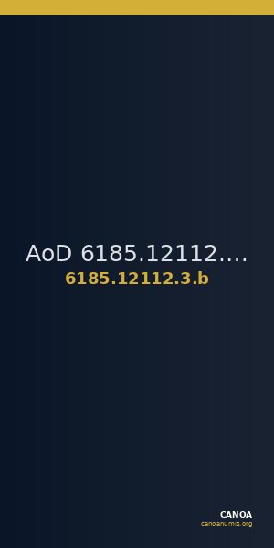 AoD 6185.12112.3.b — CANOA