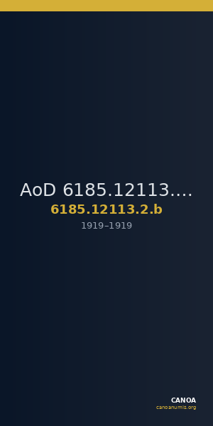 AoD 6185.12113.2.b — CANOA
