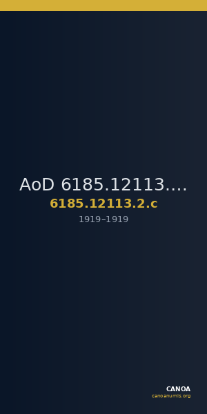 AoD 6185.12113.2.c — CANOA