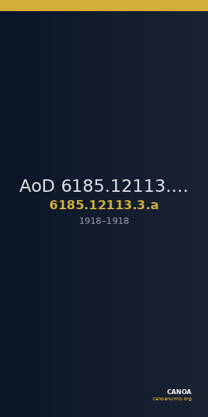 AoD 6185.12113.3.a — CANOA