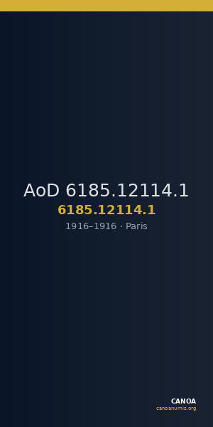 AoD 6185.12114.1 — CANOA