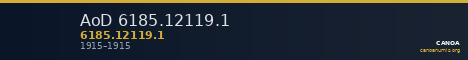 AoD 6185.12119.1 — CANOA