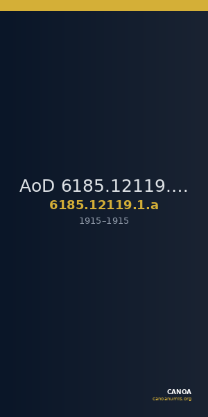 AoD 6185.12119.1.a — CANOA