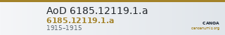 AoD 6185.12119.1.a — CANOA