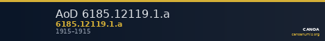 AoD 6185.12119.1.a — CANOA