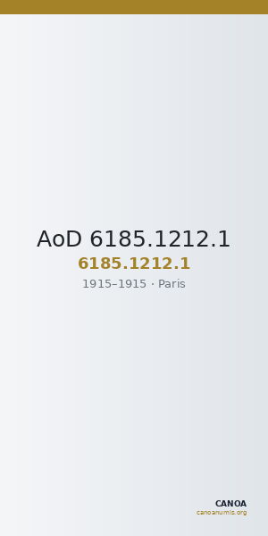AoD 6185.1212.1 — CANOA