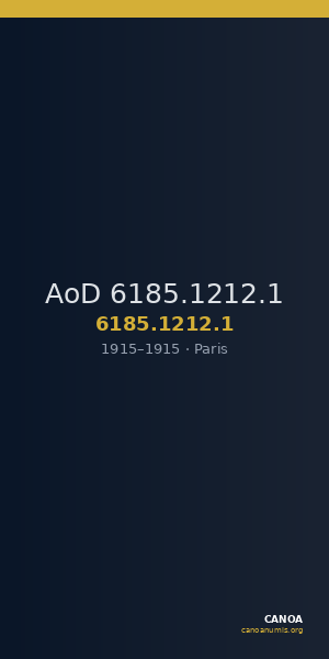 AoD 6185.1212.1 — CANOA