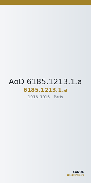 AoD 6185.1213.1.a — CANOA
