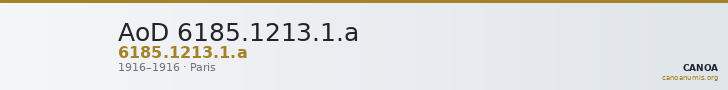 AoD 6185.1213.1.a — CANOA