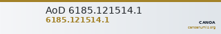 AoD 6185.121514.1 — CANOA