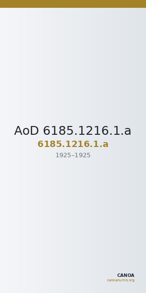AoD 6185.1216.1.a — CANOA