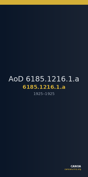 AoD 6185.1216.1.a — CANOA