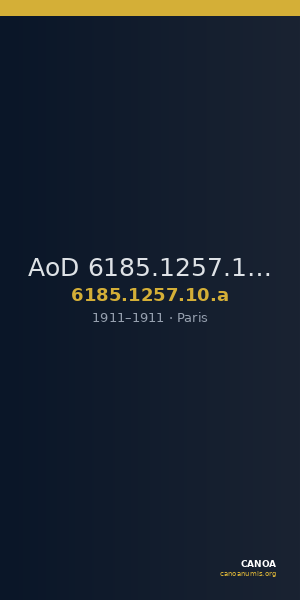AoD 6185.1257.10.a — CANOA
