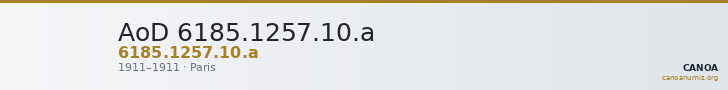 AoD 6185.1257.10.a — CANOA