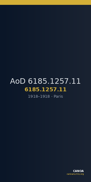 AoD 6185.1257.11 — CANOA