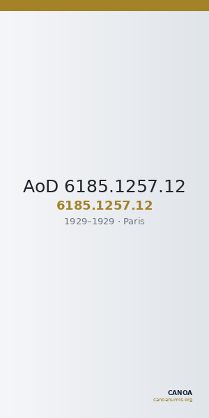 AoD 6185.1257.12 — CANOA