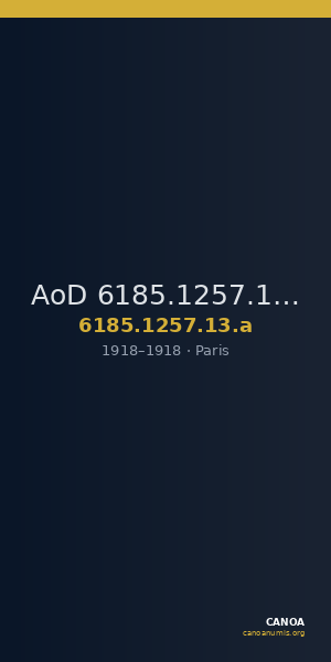 AoD 6185.1257.13.a — CANOA