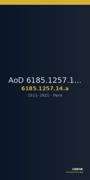 AoD 6185.1257.14.a — CANOA
