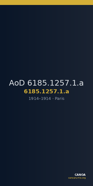 AoD 6185.1257.1.a — CANOA