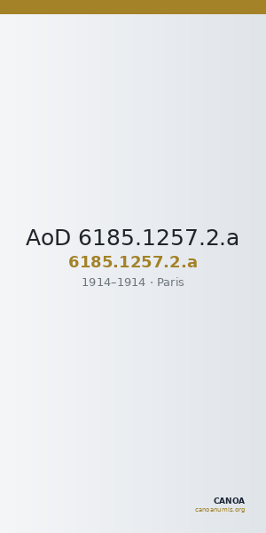 AoD 6185.1257.2.a — CANOA