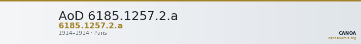 AoD 6185.1257.2.a — CANOA