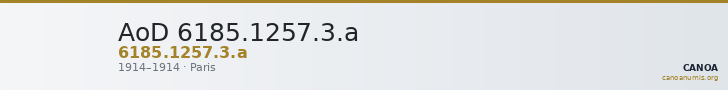 AoD 6185.1257.3.a — CANOA