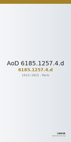 AoD 6185.1257.4.d — CANOA