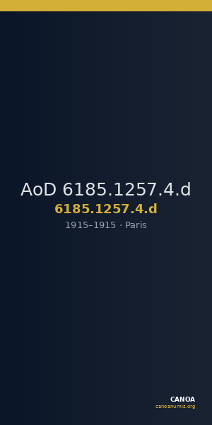 AoD 6185.1257.4.d — CANOA