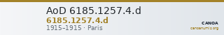 AoD 6185.1257.4.d — CANOA