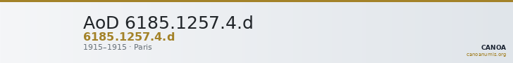 AoD 6185.1257.4.d — CANOA