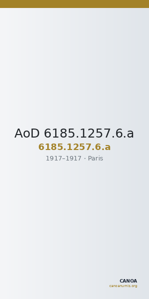 AoD 6185.1257.6.a — CANOA
