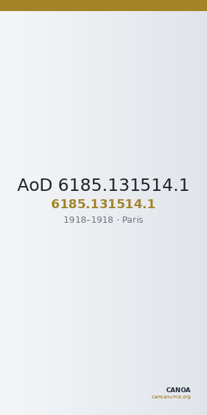 AoD 6185.131514.1 — CANOA