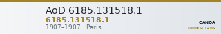 AoD 6185.131518.1 — CANOA