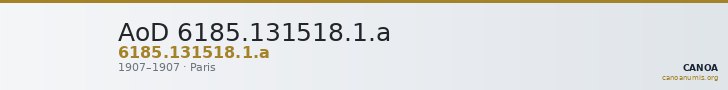 AoD 6185.131518.1.a — CANOA