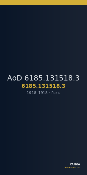 AoD 6185.131518.3 — CANOA
