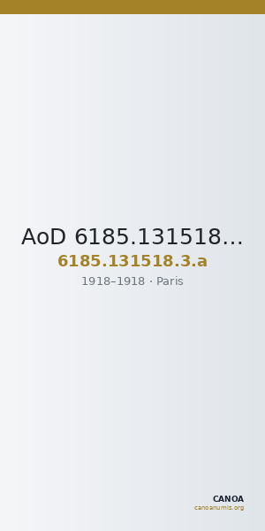 AoD 6185.131518.3.a — CANOA