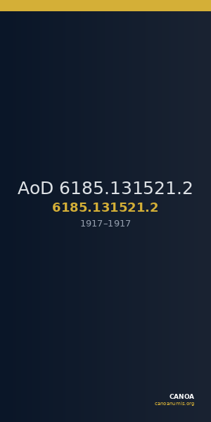 AoD 6185.131521.2 — CANOA