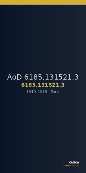 AoD 6185.131521.3 — CANOA