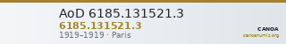 AoD 6185.131521.3 — CANOA