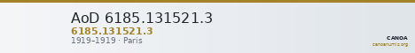 AoD 6185.131521.3 — CANOA