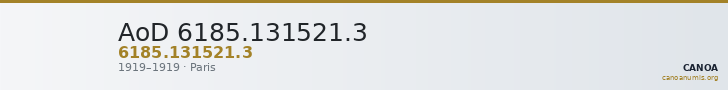 AoD 6185.131521.3 — CANOA