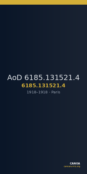 AoD 6185.131521.4 — CANOA